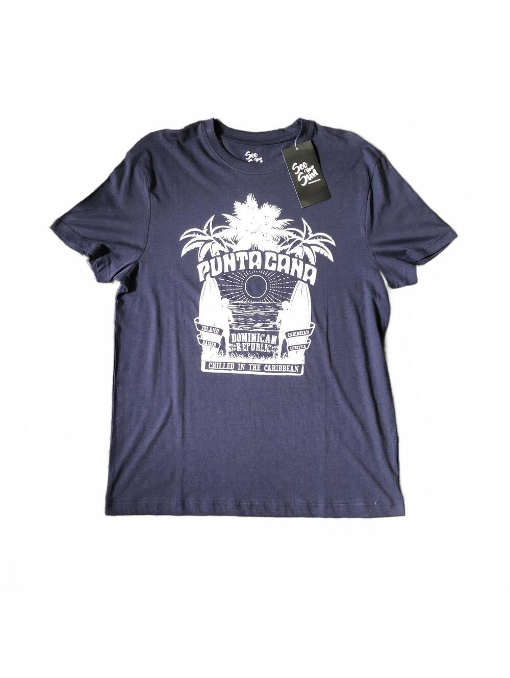 See You Sun Punta Cana Dominican Republic Graphic T-Shirt Size L New with Tags